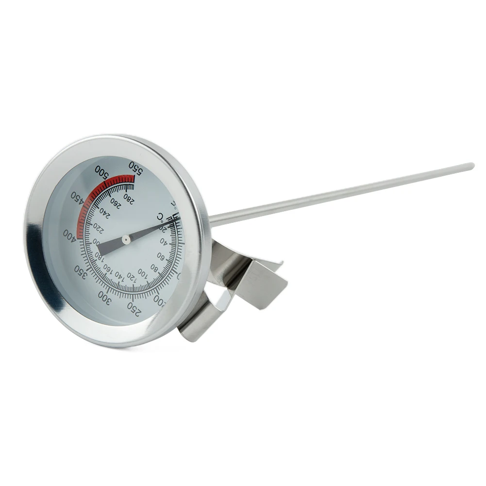 Stainless Steel Food & Oil Thermometer Pointed for Precise Reading Shrink Sleeve Feature and Eco friendly Stainless