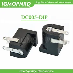 10PCS DC-005 Black DC Power Jack Socket Connector DC005 5.5*2.1mm 2.1 socket Round the needle new