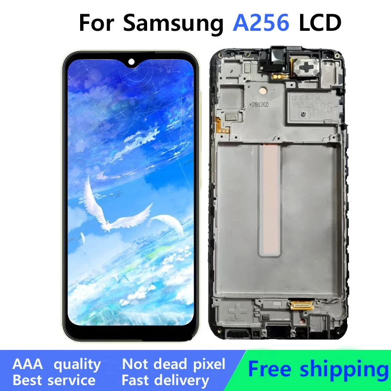 

Tested Super AMOLED For Samsung A25 A256B/DS LCD Display Touch Screen Digitizer For Samsung A25 5G A256B A256E A256U LCD Screen