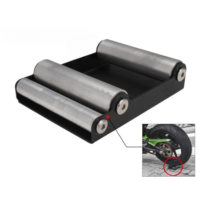 

Motorcycle general aluminum alloy maintenance and cleaning roller bracket bracket, heavy machine lifting frame