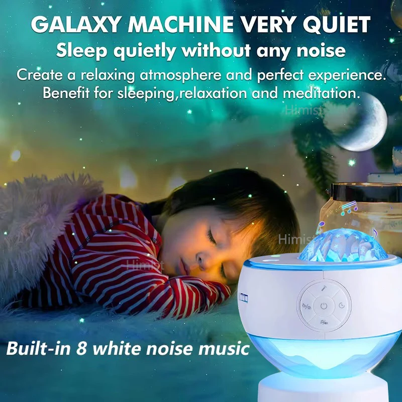 LED Northern Light telecontrol Projector Aurora Galaxy Projection Lamps Starry For Children Room Moon Star Moon Lamp Kid Gift