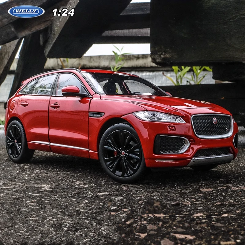 Welly 1:24 JAGUAR F-Pace SUV Alloy Car Model Diecasts Metal Off-road Vehicles Car Model Simulation Collection Childrens Toy Gift