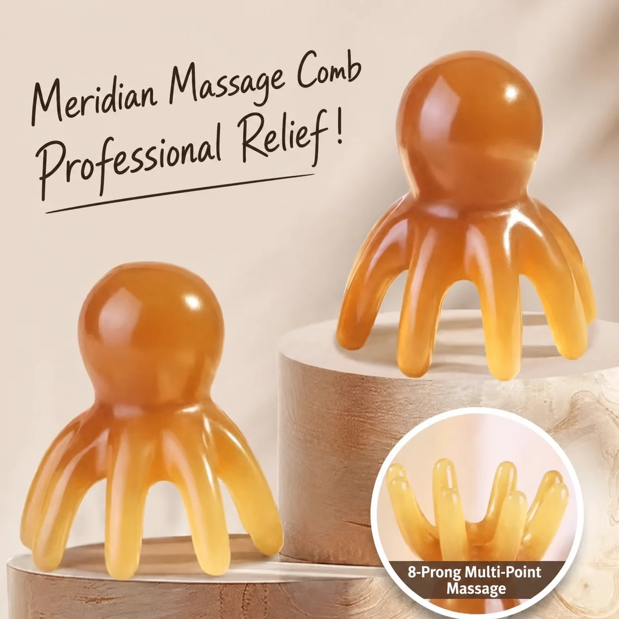 Resin Octopus Massage Comb Hea - Spa Y Wellness 评论和价格