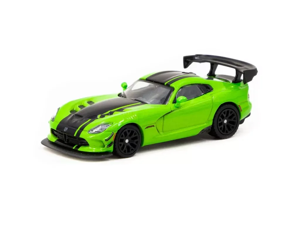 Tarmac Works GLOBAL64  Viper ACR Extreme - Green Metallic 1:64 Diecast Car Model Car Collection Limited Edition Hobby Toys