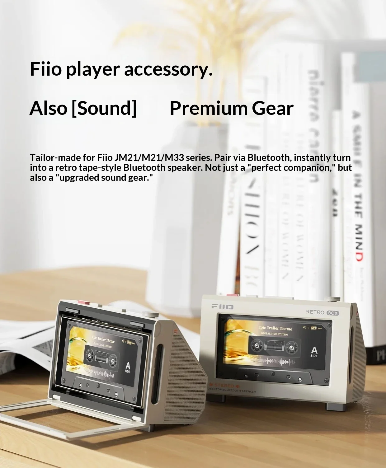 FiiO Retro Box Desktop Bluetooth Speaker for JM21 / M21 / M33 Series