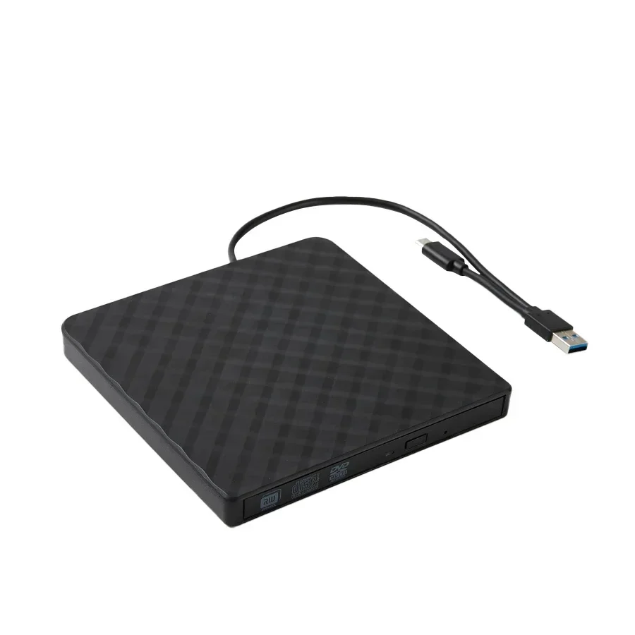2 in 1 USB3.0 Type C Optische Schijven Slanke Externe DVD RW CD Schrijver Brander Lezer Speler Draagbare DVD Brander Voor Laptop PC