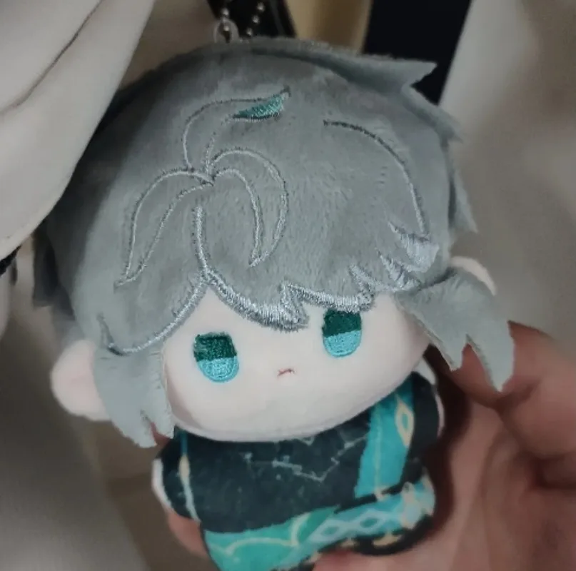 

10cm Anime Alhaitham Genshin Impact Cosplay Puppet Fluffy Dolls Charm Ornament Cartoon Dango Widget Maumet Keyring Mascot Gift