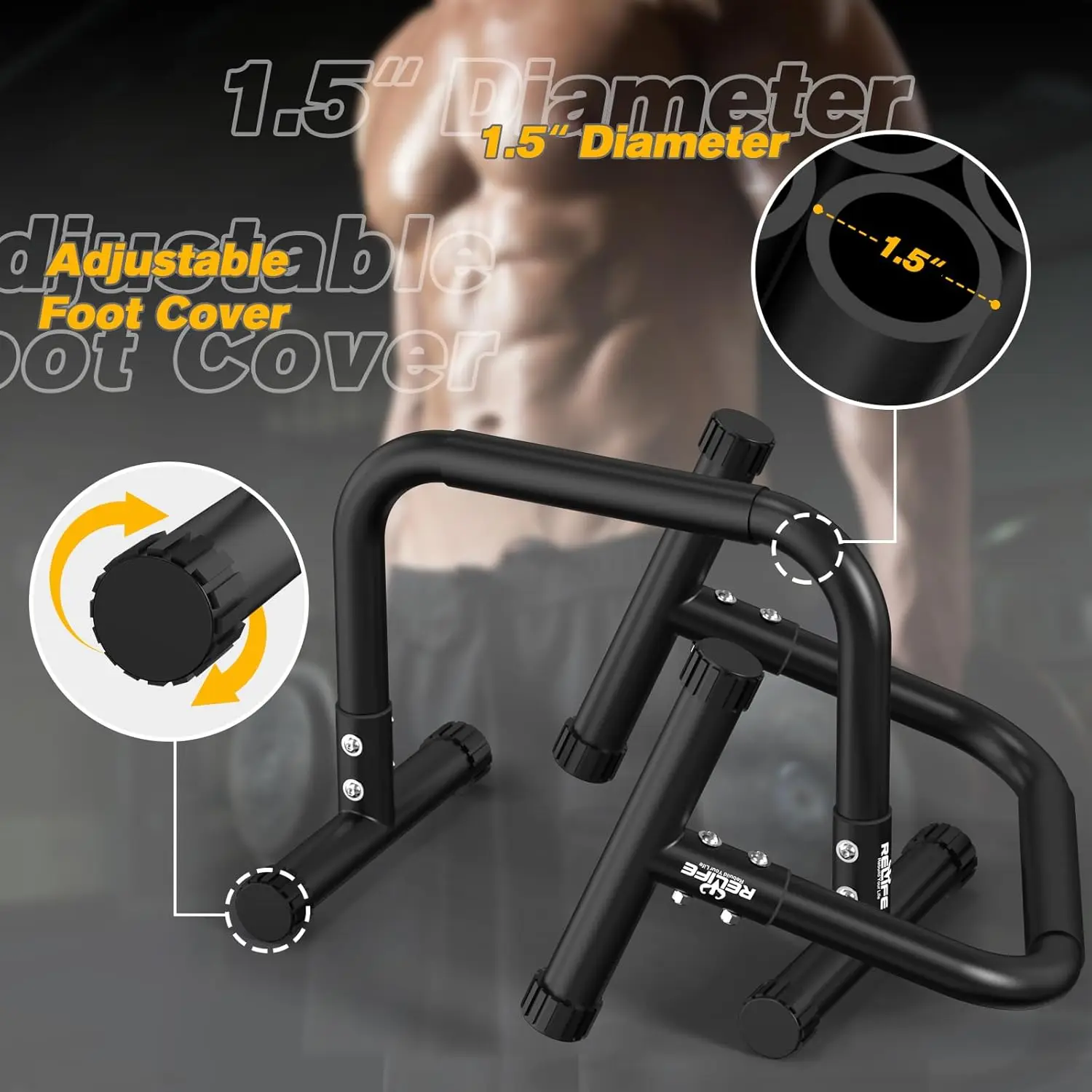Relife PU04B Double Bar None Specified Color Fitness Equipment for Home Gym Strength Training Barbell Bench Press