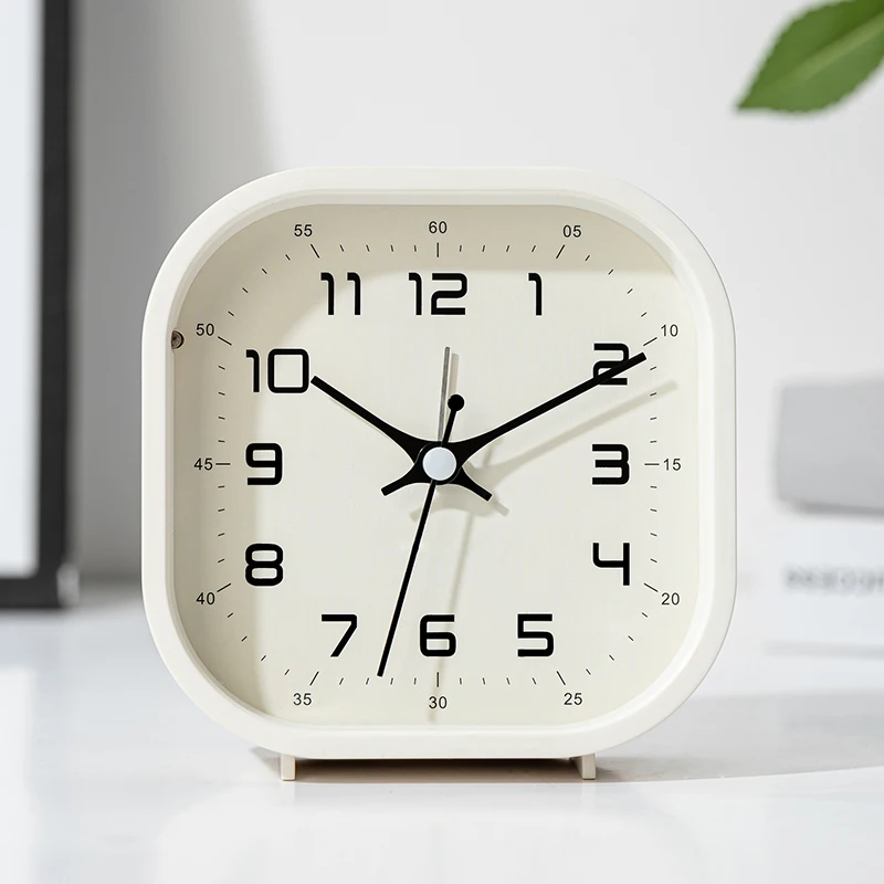 Kinderwecker, moderner Stil, geräuschlose Betriebszeit, Kunststoffmaterial, große Digitaluhr, sieht schön auf dem Schreibtisch aus – Detail 10