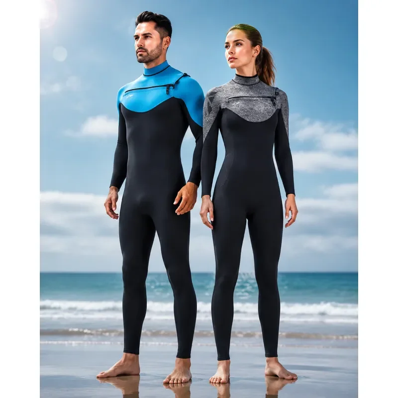 3/2MM Neoprene Wetsuit for Men Women High Elasticity Rash Guard Surf Snorkel Swimwear Spearfishing Scuba Diving Suit