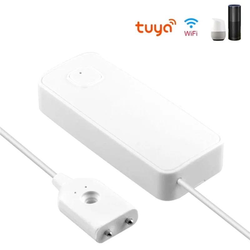 PHILE-80Db 사운드 알람 누수 센서 2Pcs Tuya Wifi 스마트 원격 모니터링 오버플로 레벨 감지기 시스템
