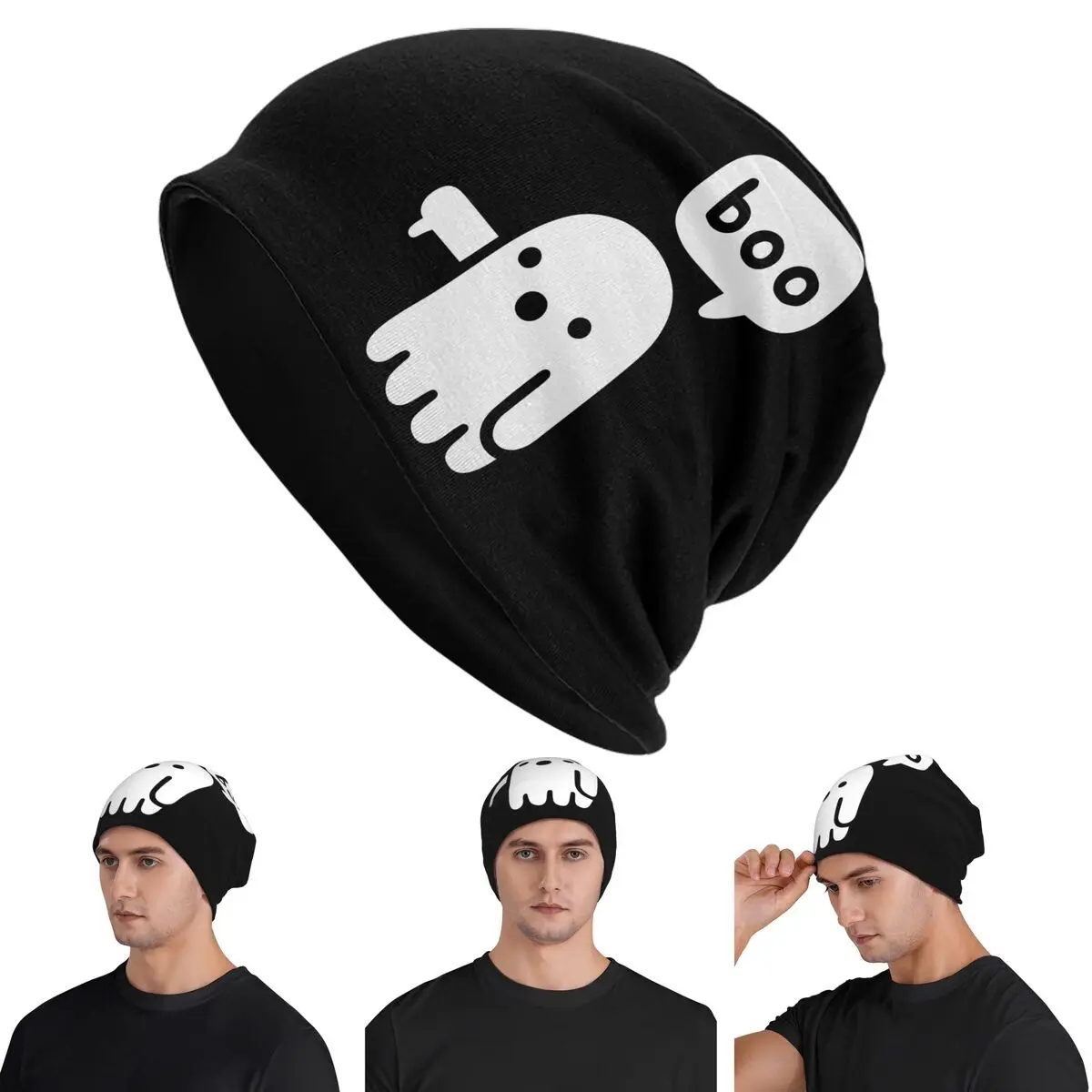 

Шапки-бини Ghost Of Disapproval Skullies, теплая осенне-зимняя уличная шапка, вязаные шапки с капюшоном для взрослых унисекс