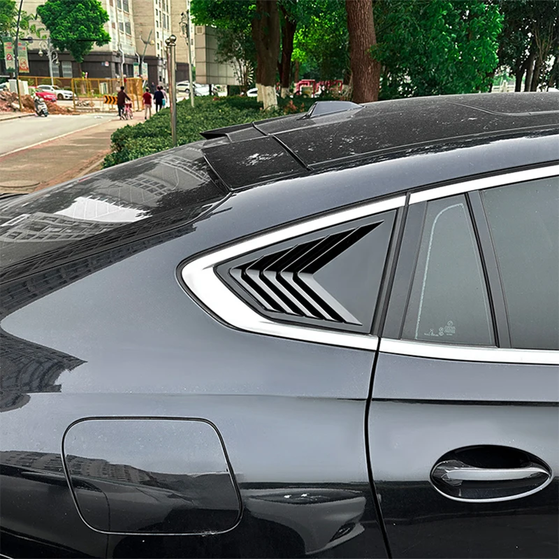 Auto Achterruit Lamellen voor BMW X6 G06 2019 + Driehoekige Kwart Sluiter Exterieur Trim Cover Auto Body Kits Auto accessoires