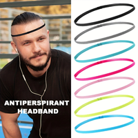 3pcs Sweat Absorbing Moisture Non-slip Sports Hair Band Running Mountaineering Badminton Multifunctional Elastic Hair Band