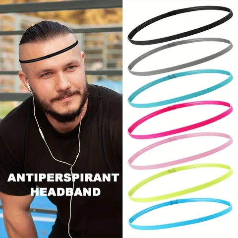 3pcs Sweat Absorbing Moisture Non-slip Sports Hair Band Running Mountaineering Badminton Multifunctional Elastic Hair Band