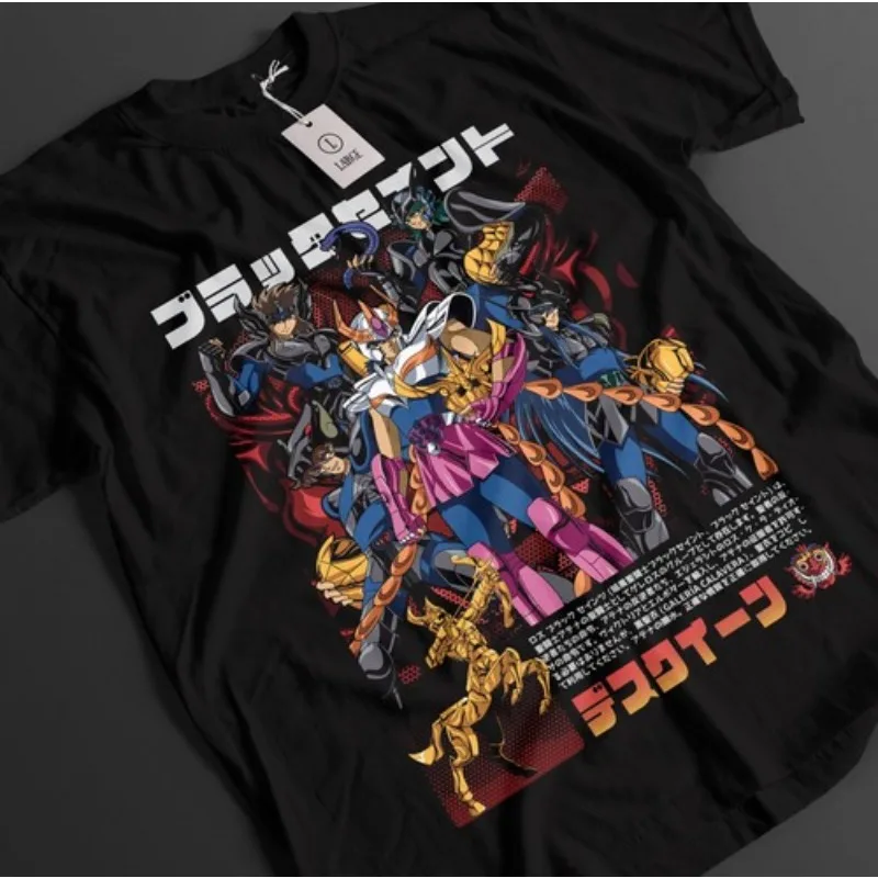 Saint Seiya Shirt Shiryu Tshirt Hyoga T-Shirt Shun Top Ikku Anime Graphic Tee