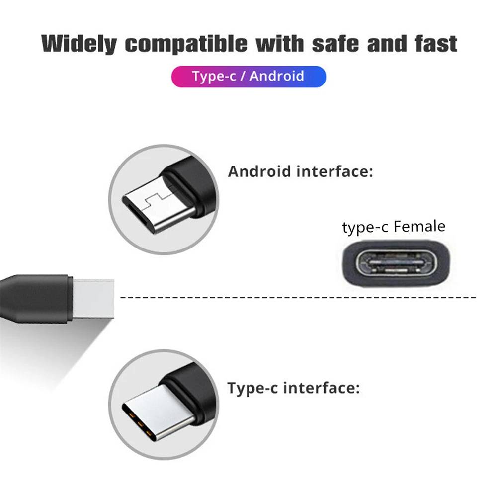 Cablecc-Mini USB 2,0 hembra, 1 en 2, 5V de CC a Dual, 5 pines, divisor macho, Cable de carga de extensión