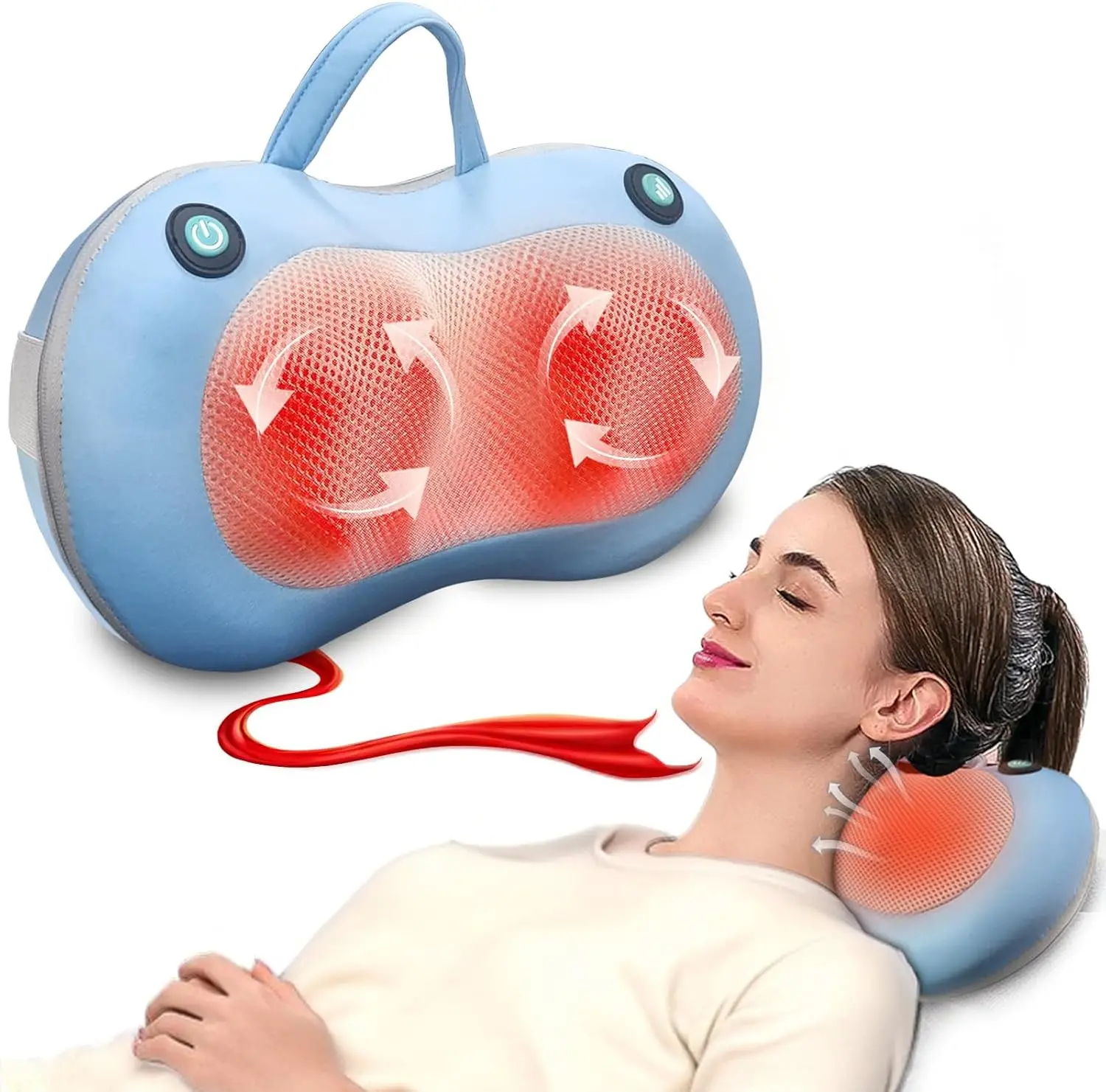 Christmas Gifts for Women,White Elephant Gifts,Shiatsu Neck Back Massager for Pain Relief Deep Tissue,Back Massager Deep Tissue