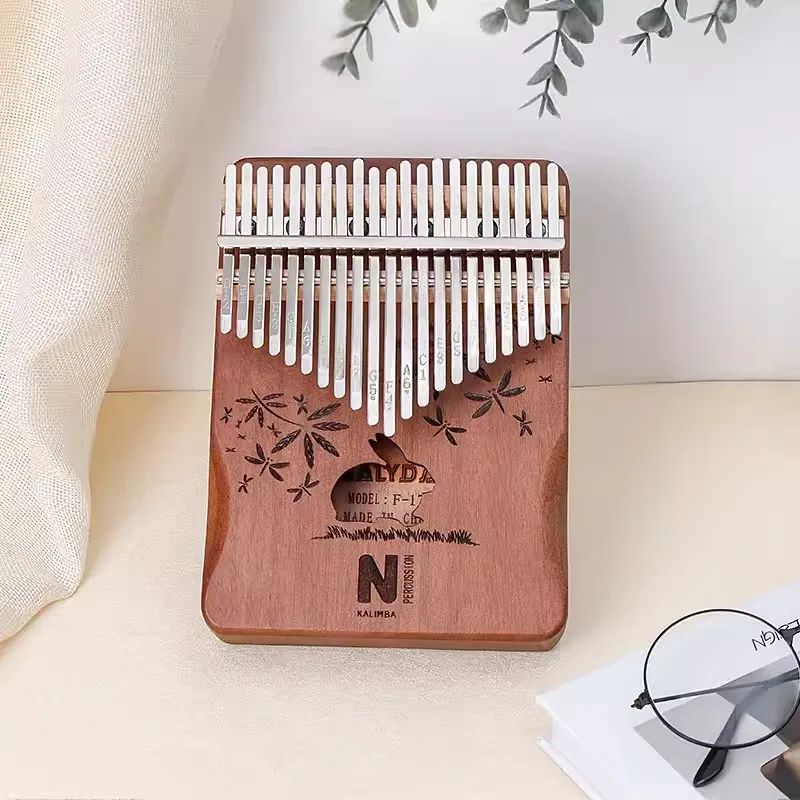 Kalimba Thumb Piano 21/17 Keys Mbira Finger Piano with Tune Hammer Musical Instruments Gift For Kid Adult Beginners Professional