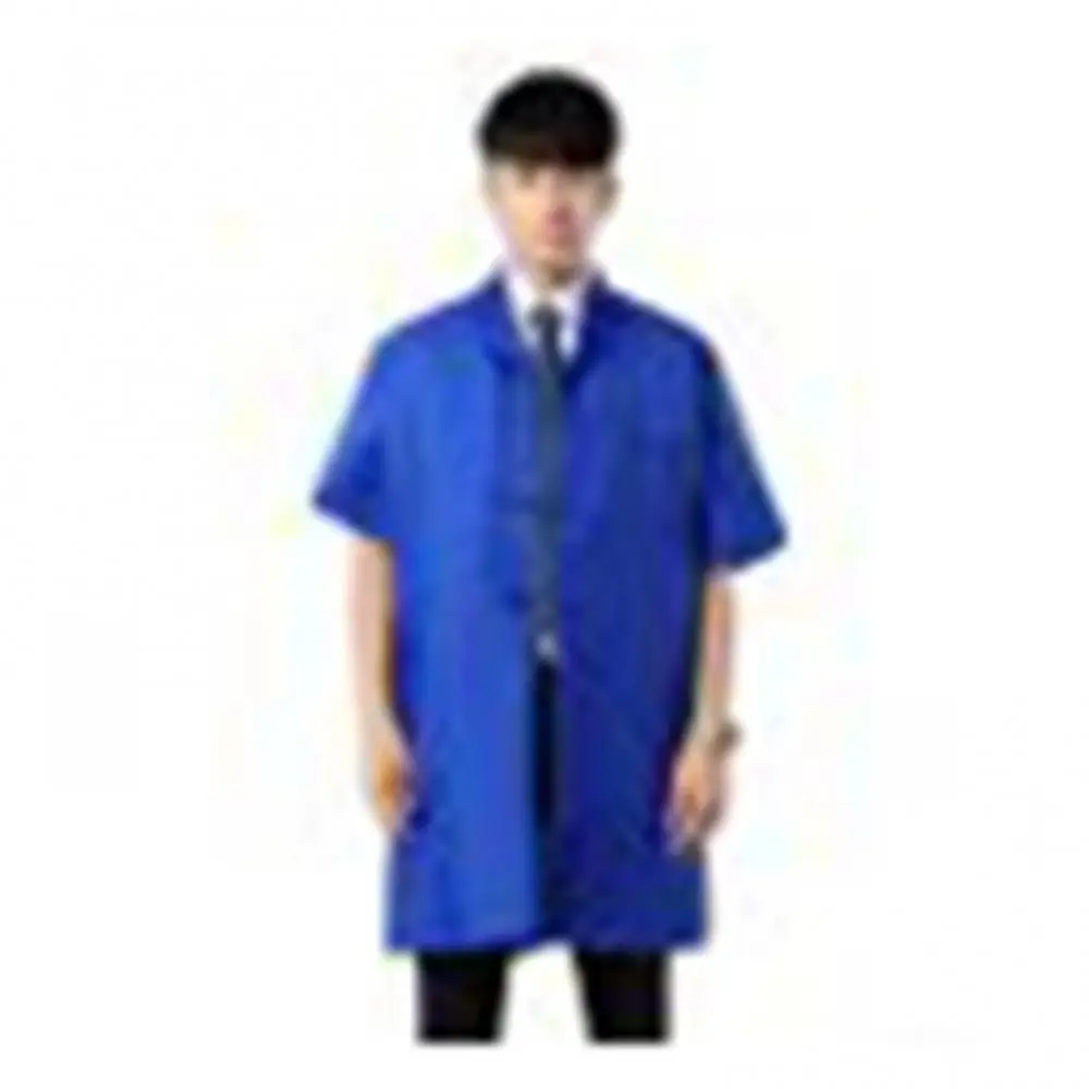 

Dustproof Men Work Clothing Long Short Sleeve Buttons Pockets Warehouse Lab Coat Work Clothing