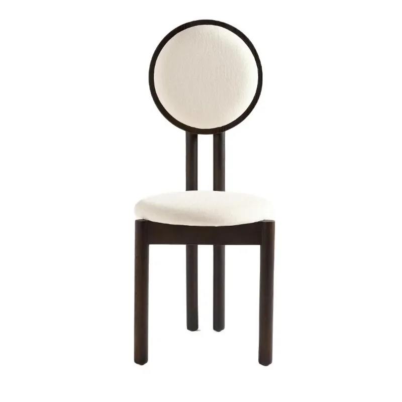

Italian Minimalist Dining Chair Home Retro, Solid Wood Dining Table Chair