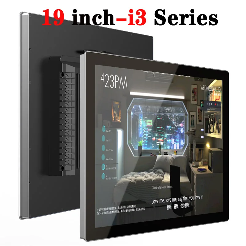 19  Inch Embedded Industrial All-in-one Computer i3 Series Tablet PC Panel with Capacitive Touch Screen DV190E0M-N11 1920X1080