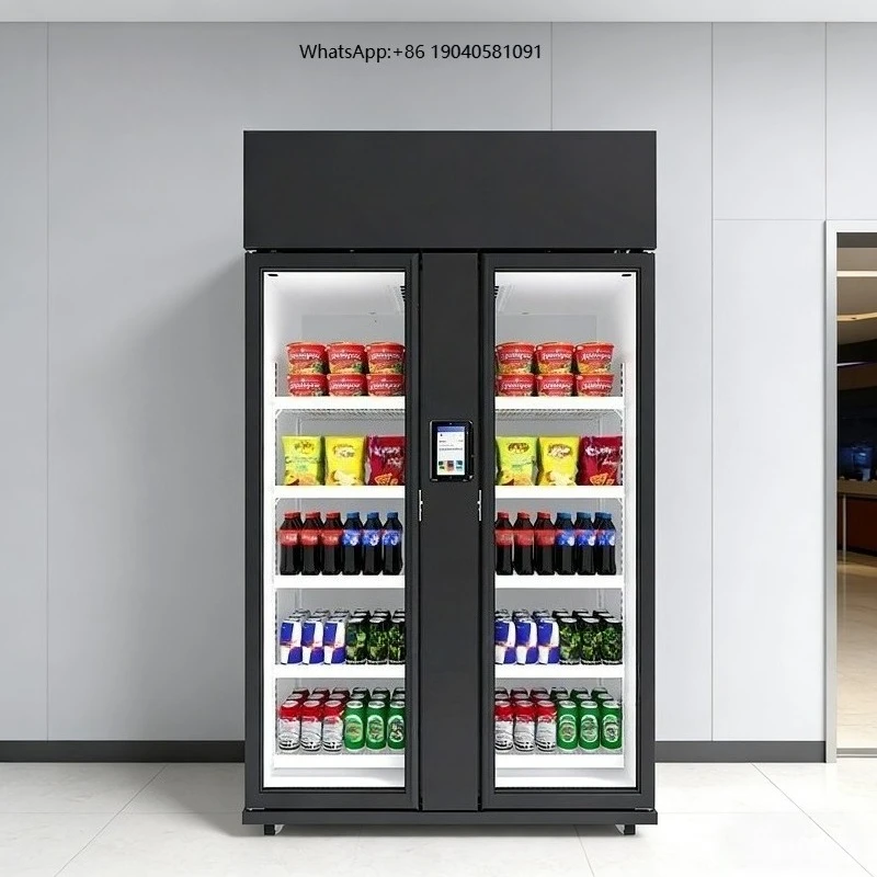 New Technology AI Vending Machine Smart Unattended Refrigerant Fresh Foods Snack Beverage Vending Machine