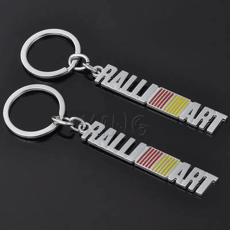 Car Keychain Keyring Key Chain Key Ring Holder Keyfob For Mitsubishi ralliart Lancer 9 10 Asx Outlander Pajero L200 Car Styling