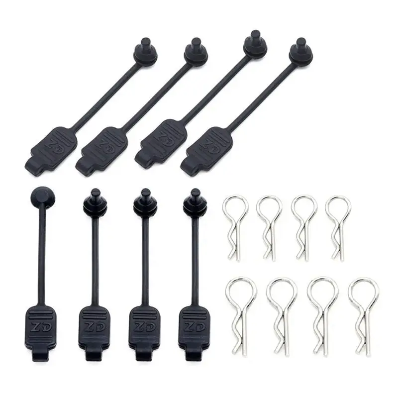 BEDW-16PCS RC Car Body Clip Rubber Retainer Shell Fixed Buckle Lock 8301 For Arrma Losi ZD Racing 1/8 1/10 1/16 Vehicles
