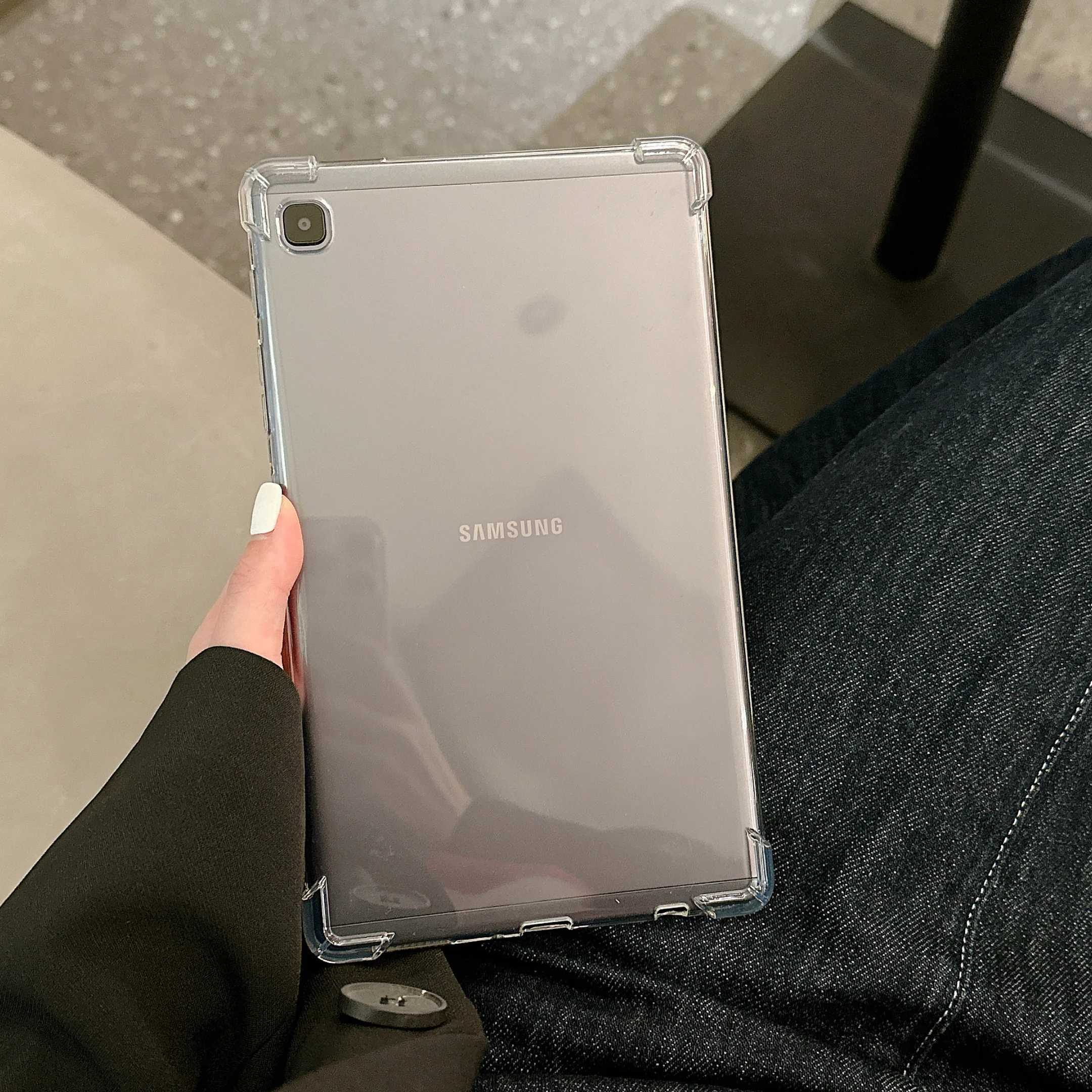 Transparente tpu hülle für samsung galaxy tab s6 lite 10,5/tablet abdeckung für s7 fe t730 s9 s7 s8 t875 a8