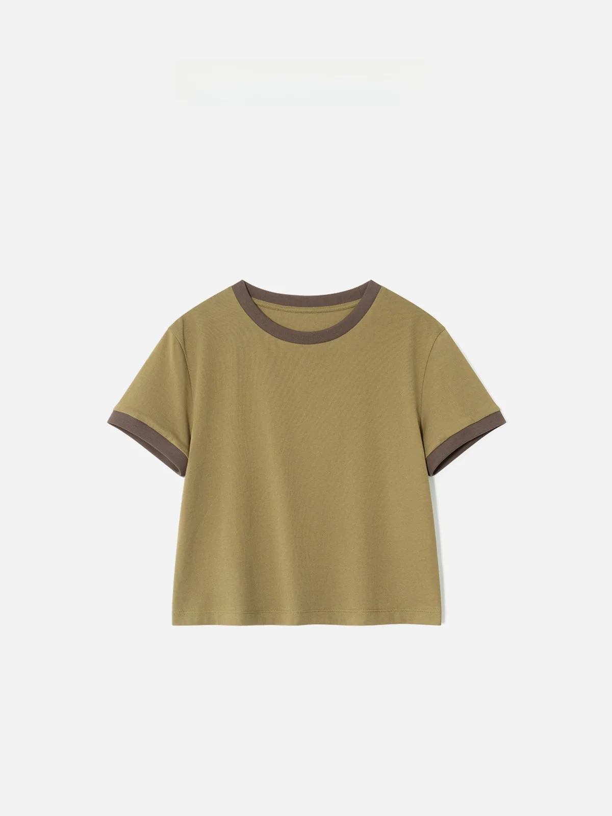 

Zone Summer 2026 Women's round Neck Short Sleeve T-Shirt Color Block Style Breathable Cotton Casual Fashion Short Length