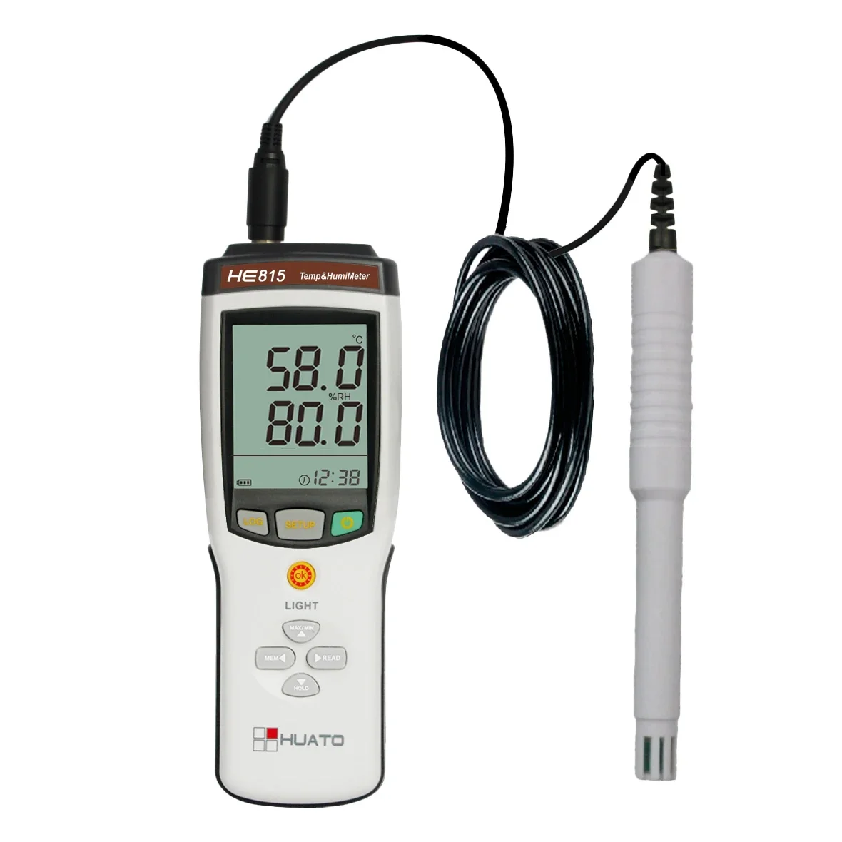 

2026 HE815 Portable Handheld Humidity and Temperature Tester Gauge With LCD Backlight for Laboratory