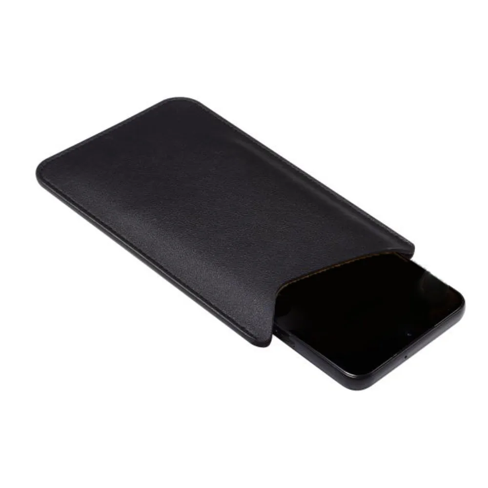 Casing Kulit Tas Ponsel Ringan Penutup Pelindung Ponsel Kantong Pelindung Pencegahan Jatuh Kantong Pelindung Ponsel