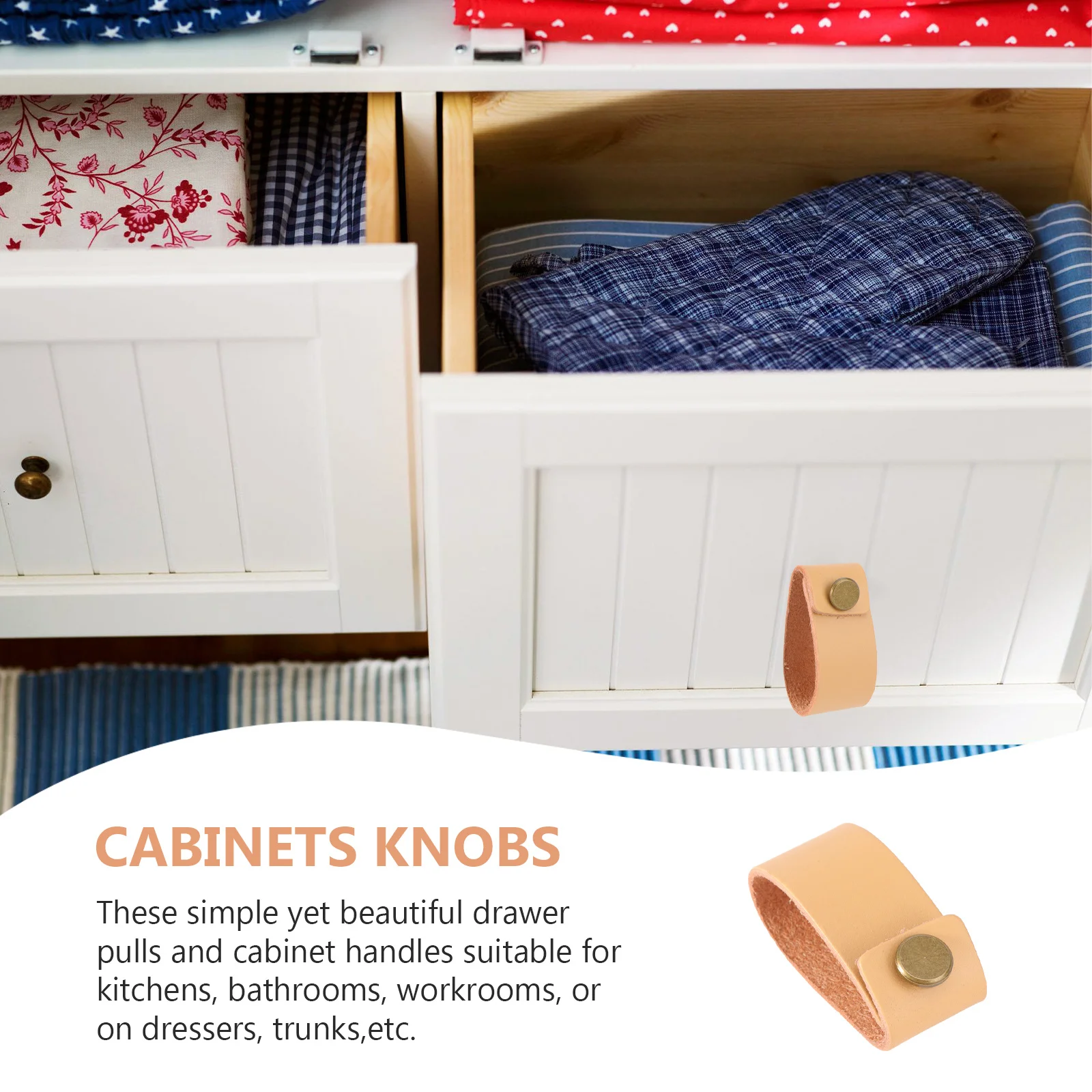 

2PCS Pulls Handles Modern Kitchen Bathroom Cabinet Knobs Durable Handmade Furniture Cabinets Knobs Hardware