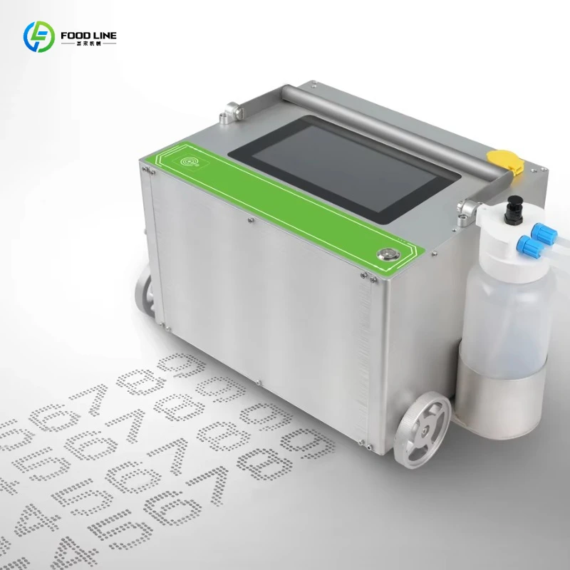 Portable Inkjet Printer White Ink High Resolution for Wooden Box Fire Hose Fabric and Kraft Paper Roll