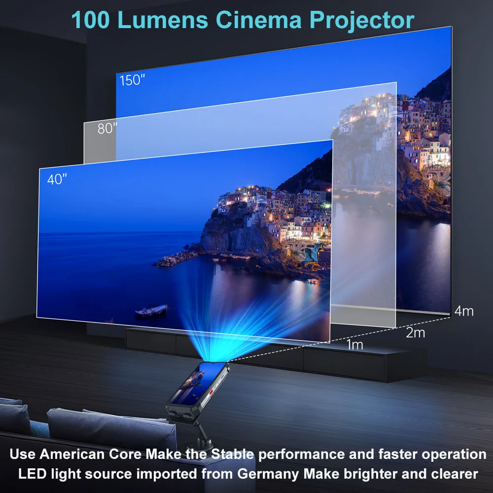 Unihertz Tank 3 Pro 8849 Rugged Smartphone android 5G with 100 Lumens Projector 32/36GB 512GB 23800mAh Waterproof 200MP phones