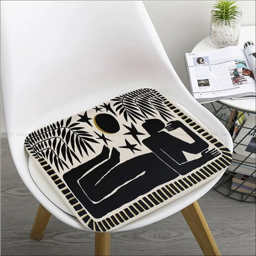 Ancient Egypt Abstract Colorful Tiger Leopard Cushion Mat Sofa Mat Dining Room Table Chair Cushions Unisex Anti-slip Cushion Pad