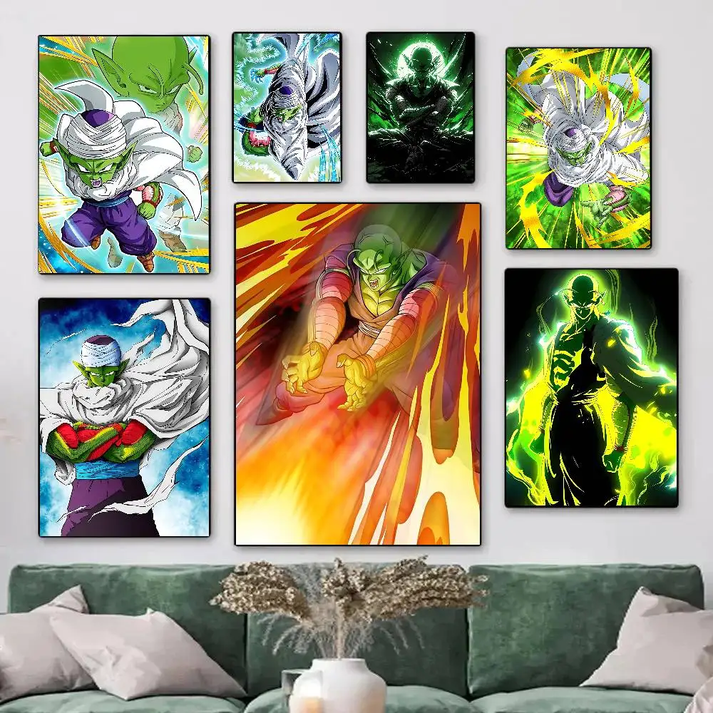 Anime Dragon Ball Piccolo Posters HD Print Vintage Wall Art Decor for Home Study Room