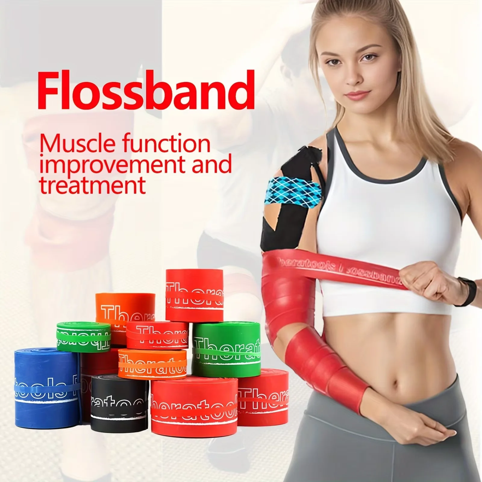 Fascial Compression Bands Therapeutic Pressurized Elastic Bands for Leg and Ankle Rehabilitation Resistance Bands Strength Train