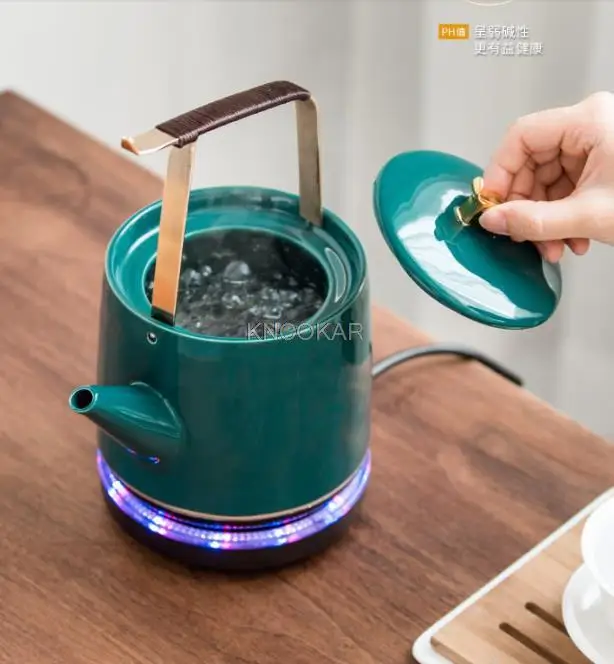 220V 880ml 1000w Automatic Electric kettle ceramic 24hours Insulation Boiling water Teapot Anti-dry 304 stainless steel