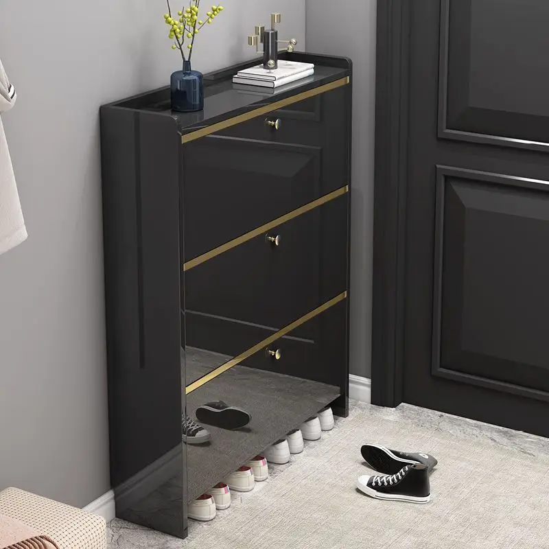 

Shoe cabinet entrance entrance modern simple fashion door tipping bucket screen shoe cabinet hall cabinet