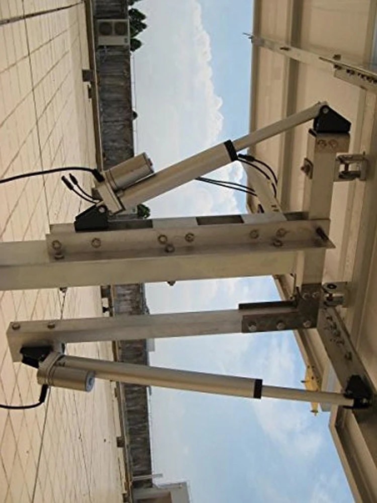 방수 12V 24V 100mm 조정 가능한 스트로크 최대 1800N 180KG 396LBS 부하 120mm/s 속도 DC 모터 선형 액추에이터