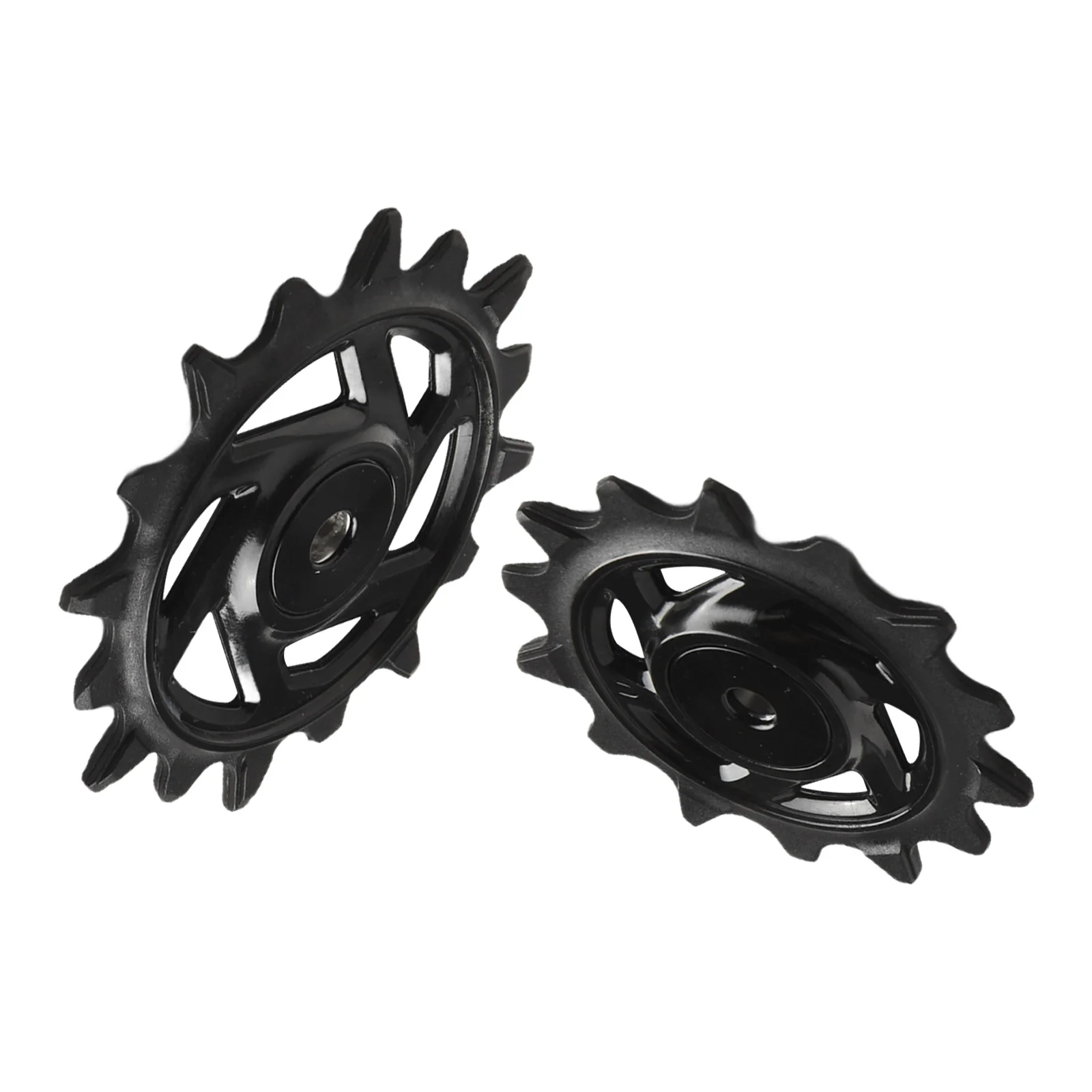 

Bicycle Rear Derailleur Pulley 1 Set 14+16T 2Pcs Aluminum Alloy Gasket Quiet Operation Steel Bearing Easy Installation