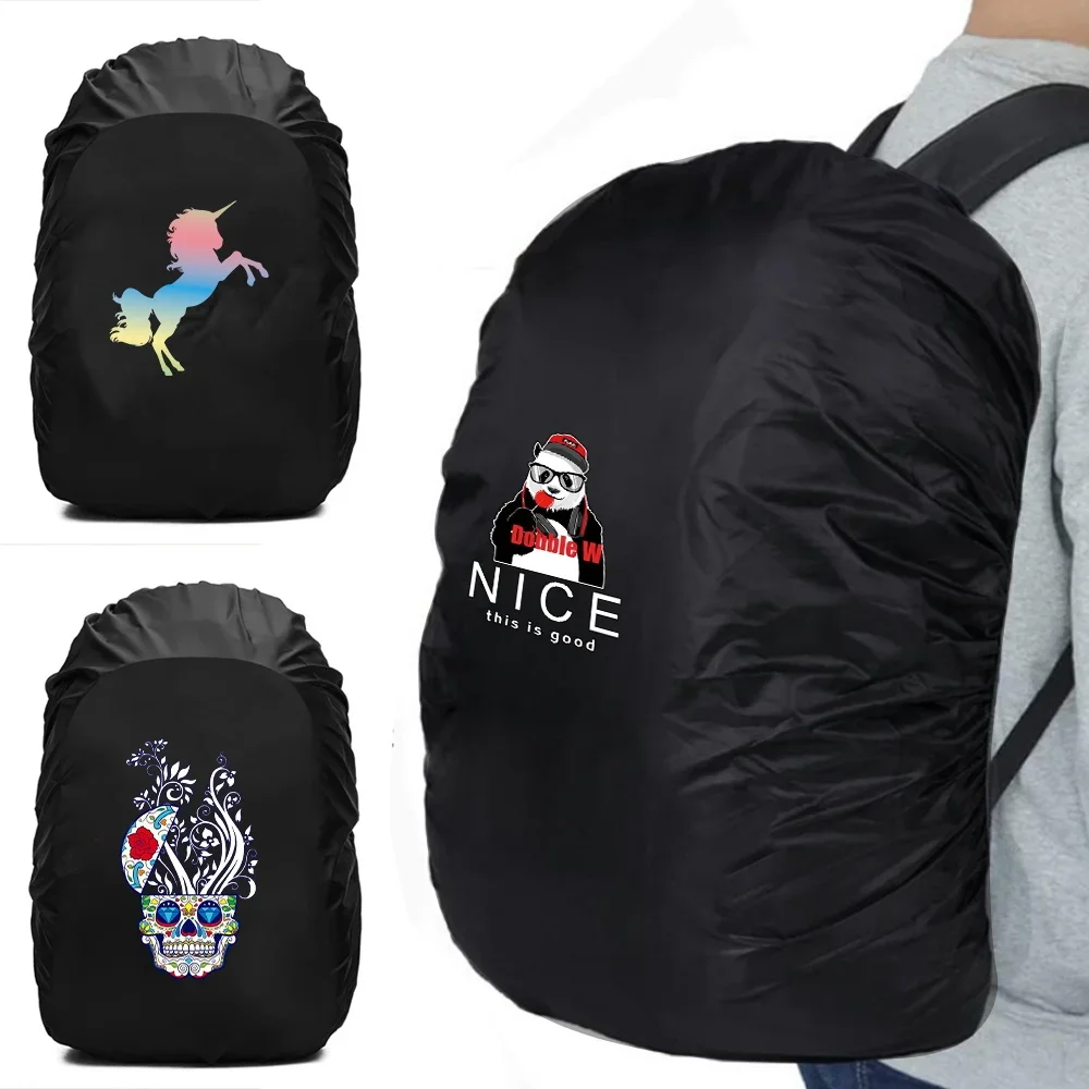 Backpack Rain Cover Color Pattern Waterproof Outdoor Sport Back Pack Dustproof Cover Raincover Case Bag 20-70L Protection Cover