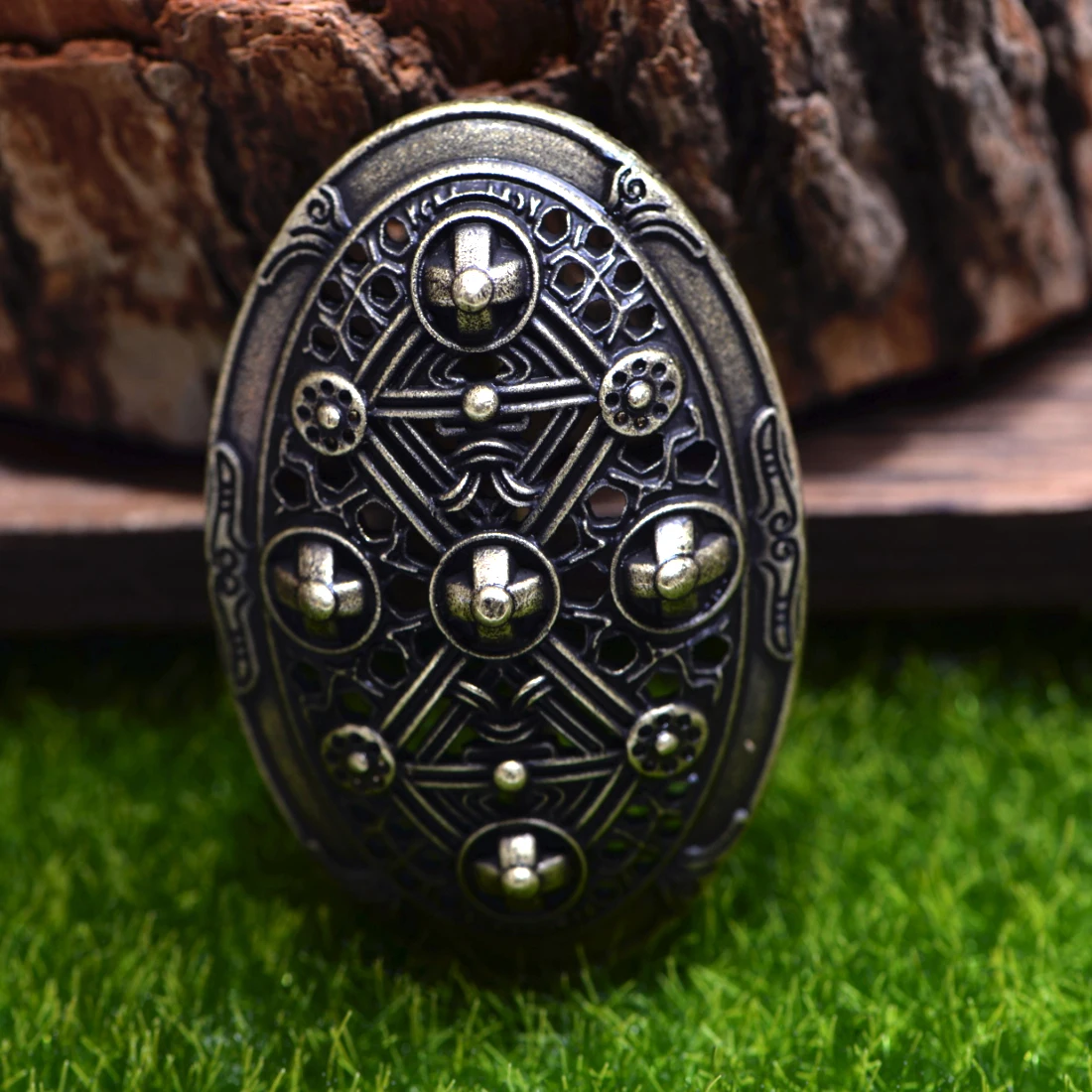 

LANGHONG 10pcs Norse Viking Brooch For Men and Women Sweden Scandinavian Turtle Brooch Jewelry Talisman