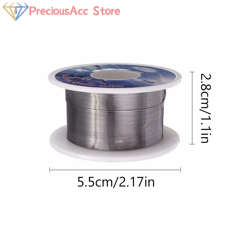 Línea de estaño de alta pureza, alambre de 0,3mm, carrete de flujo de soldadura, línea de soldadura, núcleo de colofonia de plomo, alambre de estaño para reparación de bajo punto de fusión