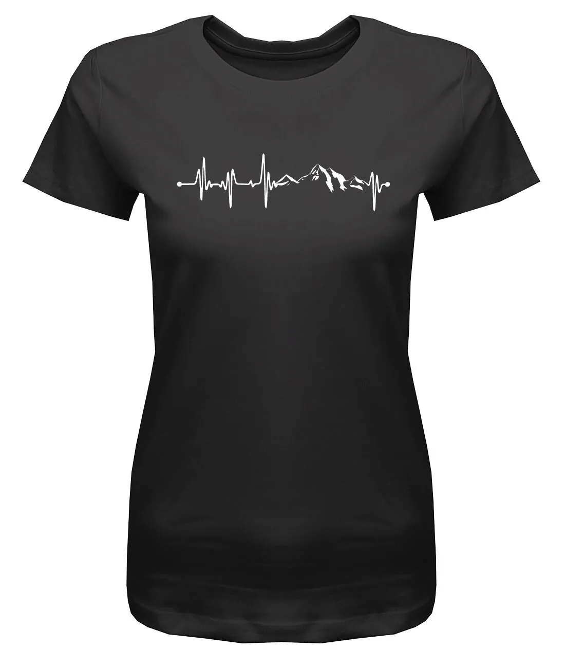 Herzschlag Berge Ekg Damen T Shirt