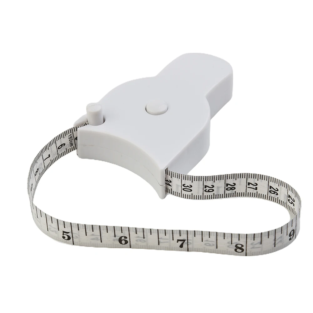 White Tape measure 150cm Waist circumference Body tape Measure tool Plastic Portable High Quality Hot Hot sale