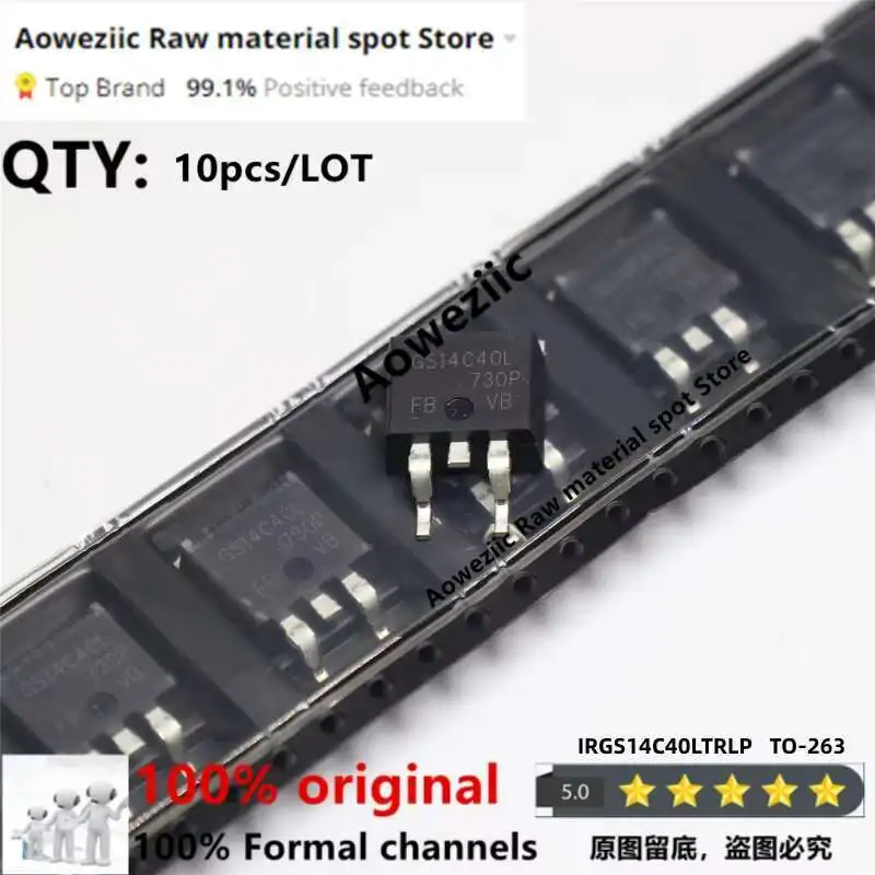Aoweziic 2017+ 100% New Imported Original IRGS14C40L  IRGS14C40LTRLP TO-263  IGBT  Transistor 20A 430V