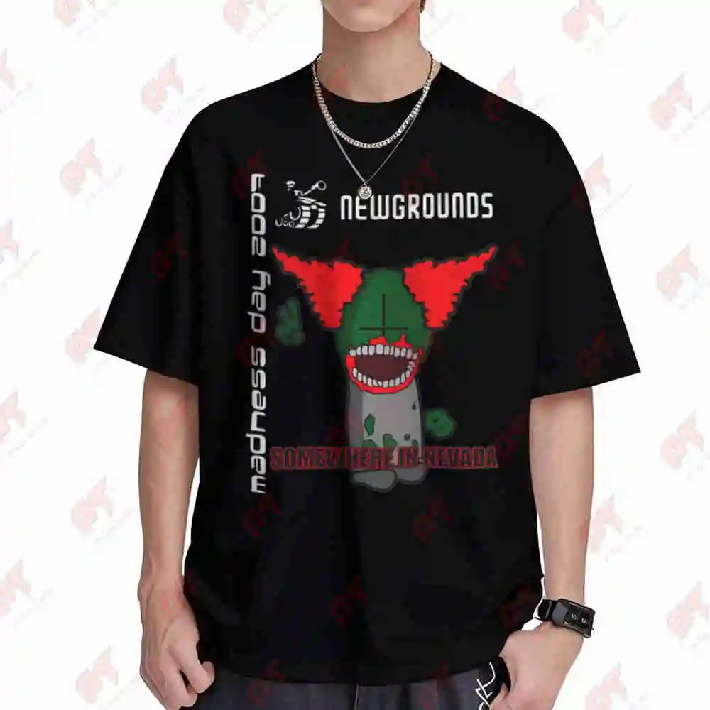 Newgrounds Madness Day 2007 Tricky Short Sleeve Tee 100% Cotton T-Shirt
